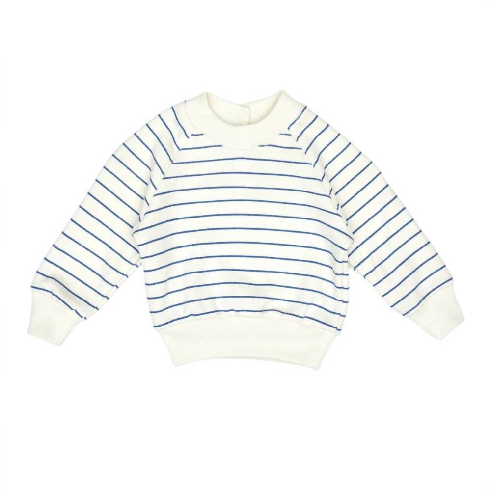NEW TUN TUN kid's stripes sweatshirt in aspen blue